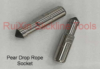 El cable metálico Slickline del zócalo de cuerda de la gota de la pera de 2,5 pulgadas equipa en forma de pera