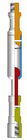 los 2ft los 4ft niquelan la secuencia de la herramienta del cable metálico del tarro del nudillo de la aleación para sacudir ligero